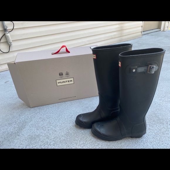 Hunter Shoes - Matte Hunter Rainboots